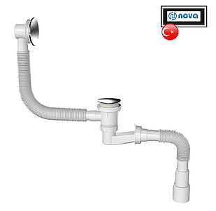 Сифон NOVA (Нова) для ванни випуск Click-clack 70 мм 1542