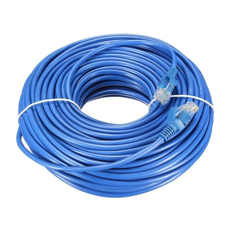 Кабель для роутера Gear LAN cat 5e 20м 8 жил FTP 1 Гбіт/с Синій