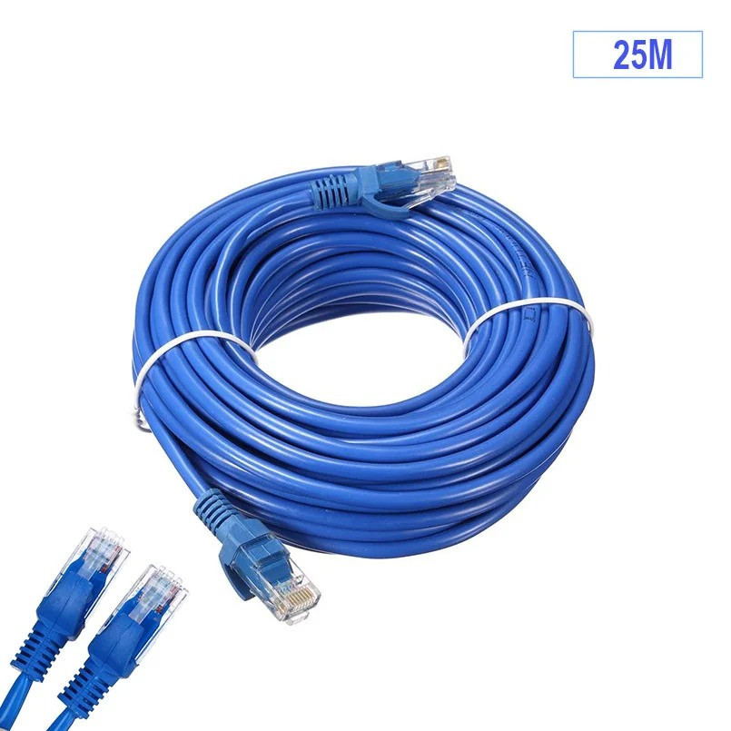 Кабель для роутера Gear LAN cat 5e 25 м 8 жил FTP 1 Гбіт/с Синій