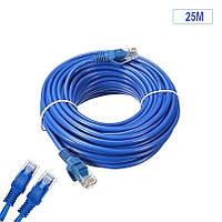 Кабель для роутера Gear LAN cat 5e 25 м 8 жил FTP 1 Гбіт/с Синій