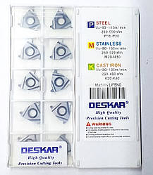 16ER 3 TR LDA DESKAR (Сталь, Нержавіюча сталь, Чавун) Твердосплавна пластина