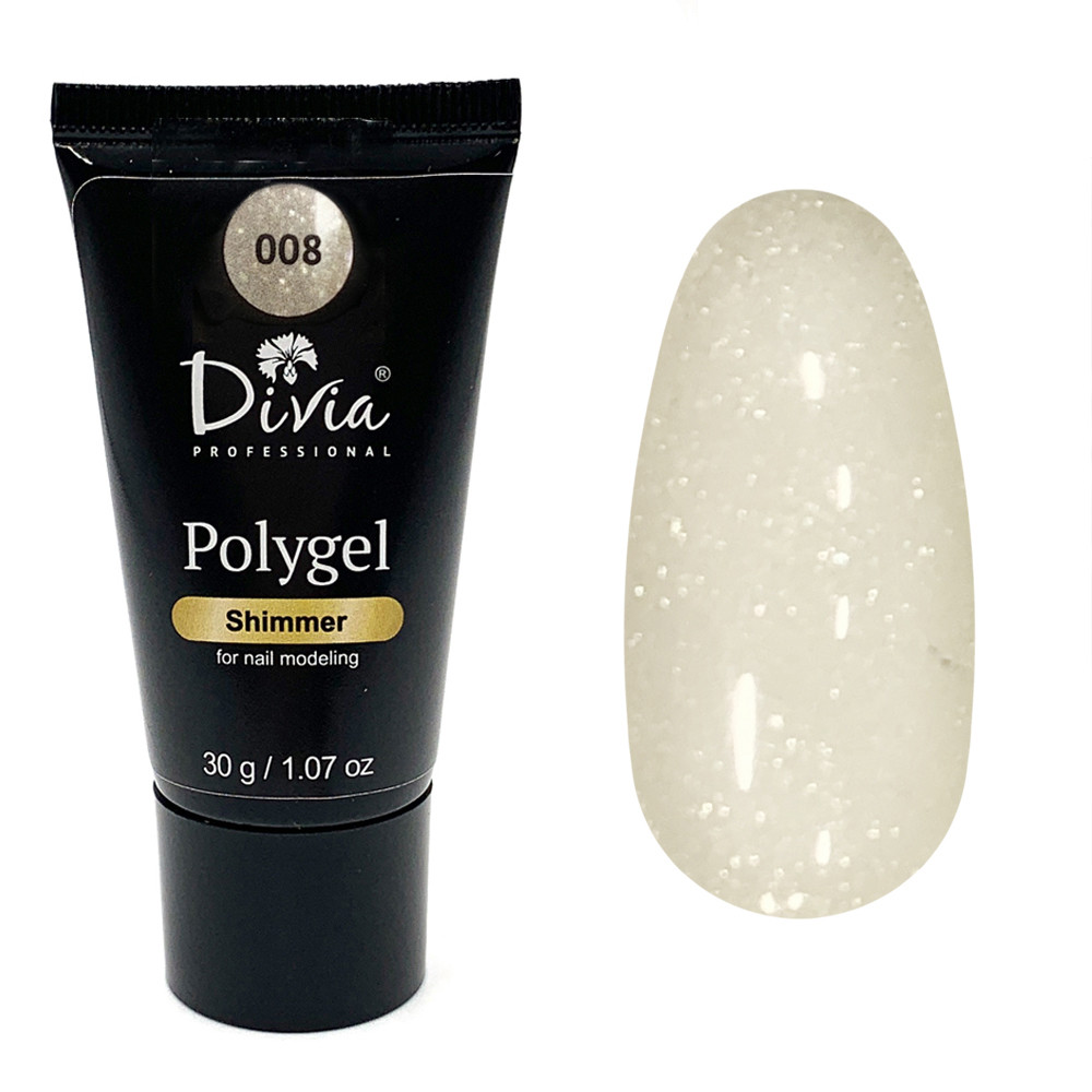 Divia Polygel з чіммером Di907 [008] (30 г)
