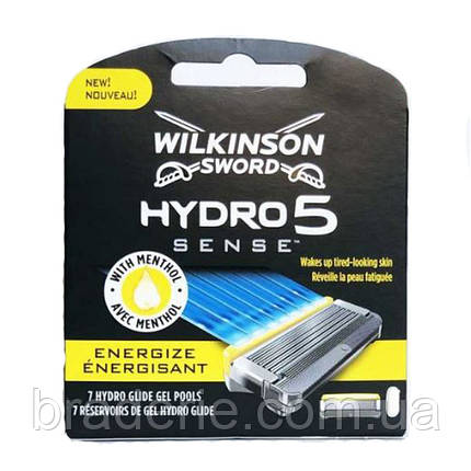 Змінні касети для гоління Wilkinson Sword Hydro 5 Sense Energize 3 шт., фото 1