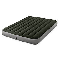 Полутороспальный надувной матрас Intex 64108 137 x 191 x 25 см Prestige Downy Airbed Зеленый (int_64108)