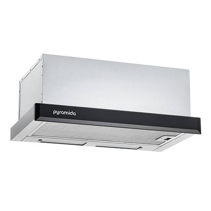 Витяжка вбудовувана Pyramida TL 60 FG IX BL, фото 2