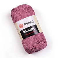 Yarnart MACRAME (ЯрнАрт Макрамэ) № 141 сухая роза (Пряжа для сумок макраме, нитки для вязания)