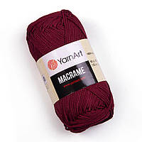 Yarnart MACRAME (ЯрнАрт Макрамэ) № 145 бордовый (Пряжа для сумок макраме, нитки для вязания)