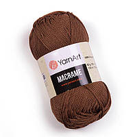 Yarnart MACRAME (ЯрнАрт Макрамэ) № 151 коричневый (Пряжа для сумок макраме, нитки для вязания)