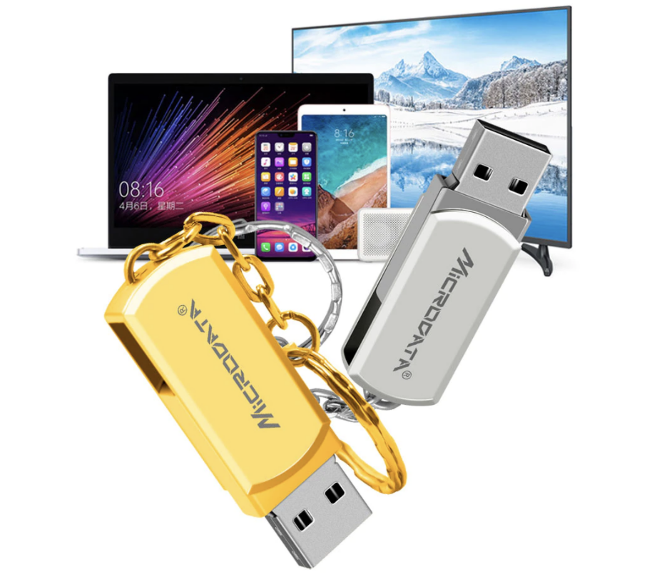 Металлическая USB Флешка 64гб для компьютера Microdata Aluminum 64GB Серый - фото 8 - id-p1579673990