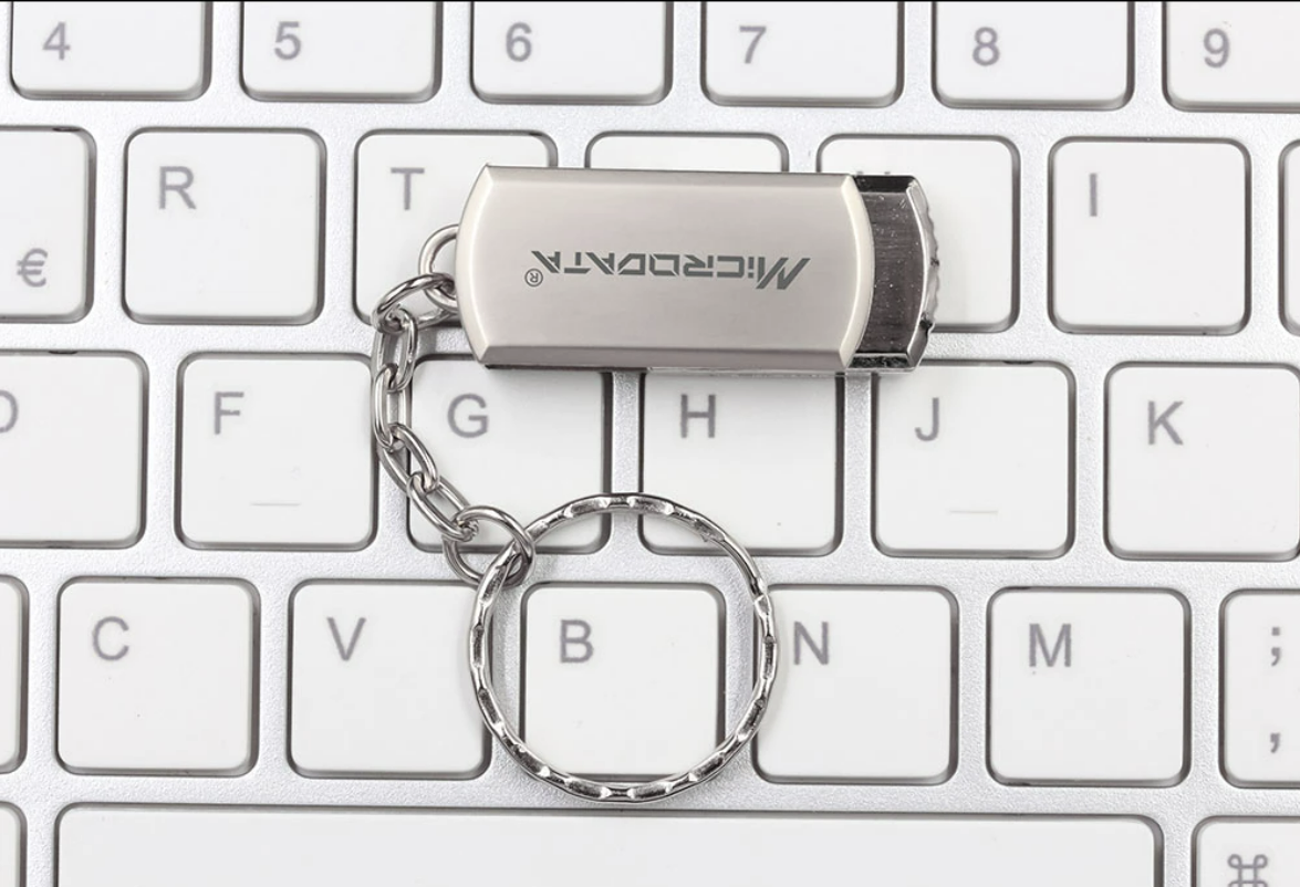 Металлическая USB Флешка 64гб для компьютера Microdata Aluminum 64GB Серый - фото 9 - id-p1579673990