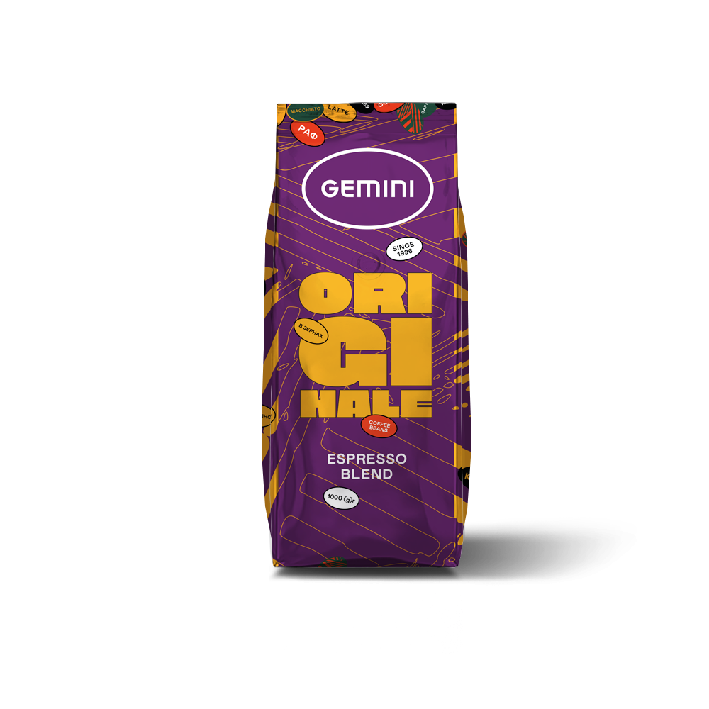 Кава в зернах Gemini Espresso Originale 1 кг Україна, фото 1