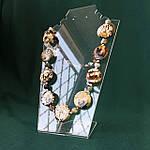 Намисто з натурального агата зміїної шкури 55см