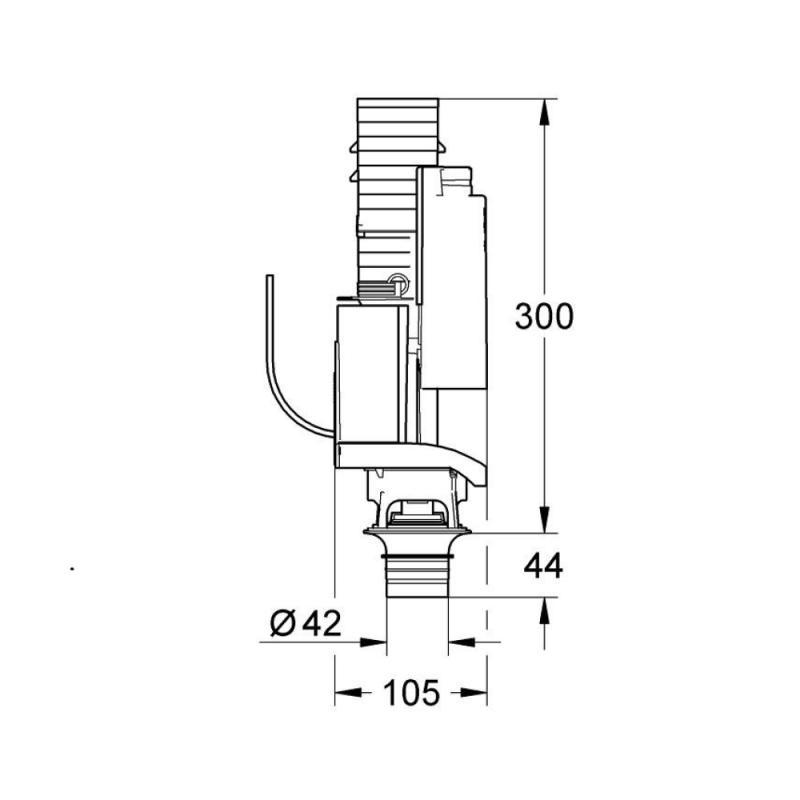 Сливной механизм для унитаза Grohe 38736000 - фото 2 - id-p1384904956