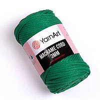 Yarnart Macrame Cord 3 мм (Макраме корд 3 мм) № 759 зеленый (Пряжа, нитки для вязания макраме)