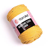 Yarnart Macrame Cord 3 мм (Макраме корд 3 мм) № 764 желтый (Пряжа, нитки для вязания макраме)