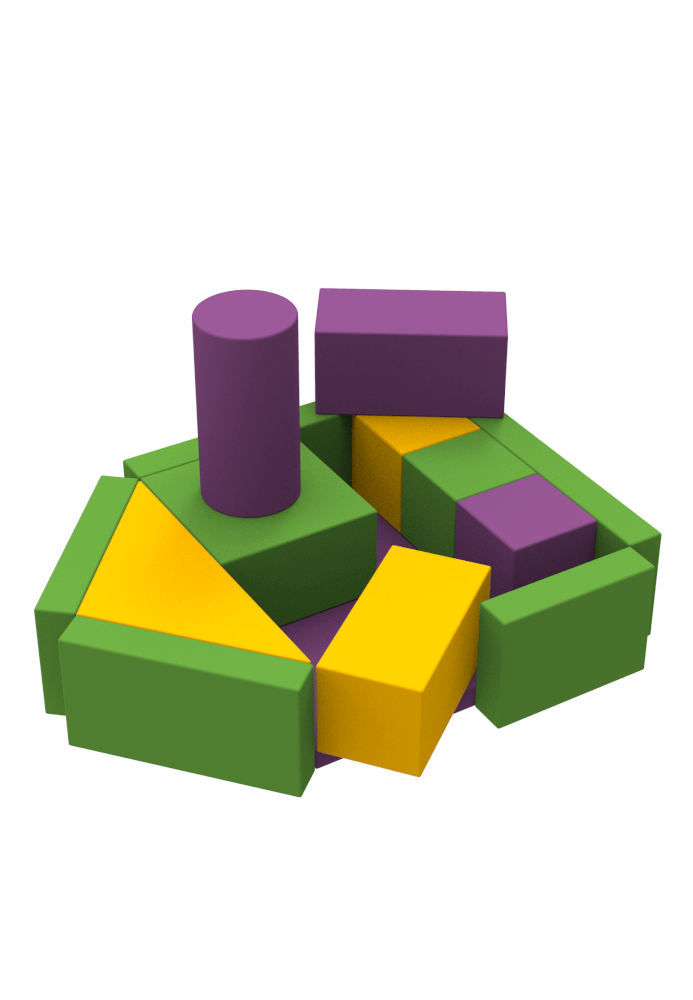 М'який конструктор Фрегат, шкірозамінник Флай (Kidigo ТМ)