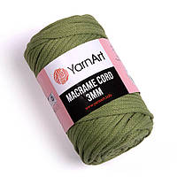 Yarnart Macrame Cord 3 мм (Макраме корд 3 мм) № 787 хаки (Пряжа, нитки для вязания макраме)