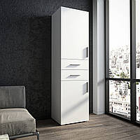 Шаф для одягу і речей MebelProff P-8,шкаф-пітал з висувними ящиками і полицями в спальню, вітальню, приходжу Білий