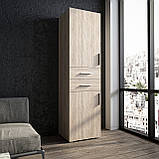 Шафа для одягу і речей MebelProff P-8,шафа-пенал з висувними ящиками і полицями в спальню, вітальню, передпокій, фото 2