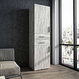 Шафа для одягу і речей MebelProff P-8,шафа-пенал з висувними ящиками і полицями в спальню, вітальню, передпокій, фото 3