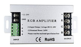 RGB підсилювач LEDTech 12-24v 30a 360w (30а 360вт), для світлодіодної стрічки