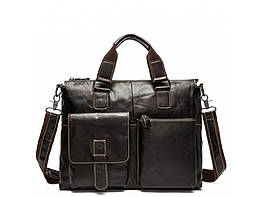 Повсякденна чоловіча сумка зі шкіри для документів Tiding Bag