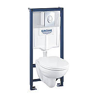 Инсталляция с унитазом Grohe Solido Compact комплект 4 в 1 39400000