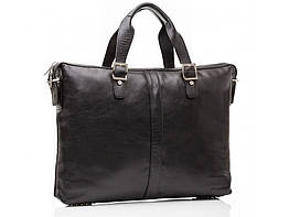 Офісна чоловіча шкіряна сумка для ноутбука та документів А4 Blamont