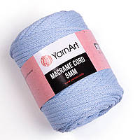 Yarnart MACRAME CORD 5 мм (Макраме Корд 5 мм) № 760 блакитний (Пряжа напівбавовна, нитки для в'язання)