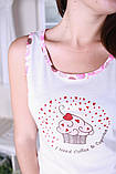 Комплект жіночий "CUPCAKE" р.50 (майка+шорти) 30034618, фото 5