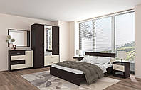 Спальня модульная Неаполь 6 модулей, Феникс Мебель, венге магия+венге светлый