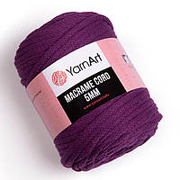 Yarnart MACRAME CORD 5 мм (Макраме Корд 5 мм) № 777 фуксия (Пряжа полухлопок, нитки для вязания)