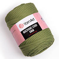 Yarnart MACRAME CORD 5 мм (Макраме Корд 5 мм) № 787 хаки (Пряжа полухлопок, нитки для вязания)