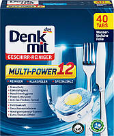 Denkmit Geschirr Reiniger Tabs Multi-Power 12 таблетки для посудомийних машин 40 шт.
