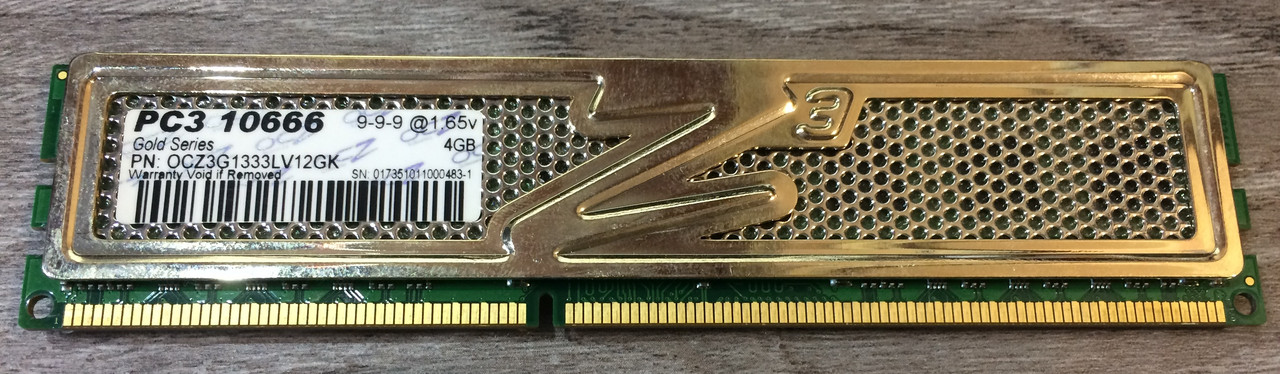 4GB DDR3 1333MHz OCZ PC3 10600U 2Rx8 RAM Оперативна пам'ять CL9 OCZ3G1333LV12GK, фото 1