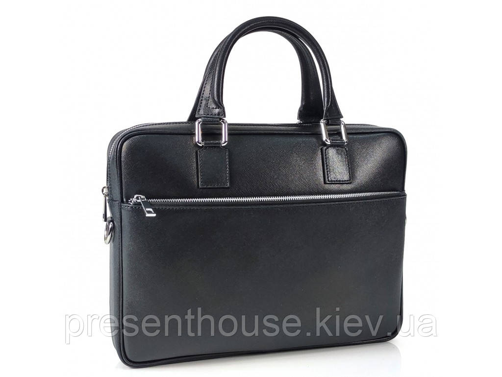 Чоловіча чорна сумка для ноутбука Firenze Italy IF-S-0007A, фото 1