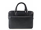 Чоловіча чорна сумка для ноутбука Firenze Italy IF-S-0007A, фото 4