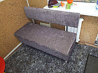 Офисный диван с коробом DS 1200*500*800h тканная ткань серый