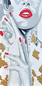 "Passion" Картина олійними фарбами на лляному полотні для дизайну будинку/салону/ресторану. Размір: 198 х 99 см