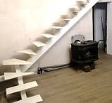 Сходи з металу та дерева на монокосоурі для дому, фото 10