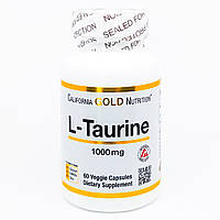 Таурин California Gold Nutrition L-Taurine 1000 мг 60 кап.