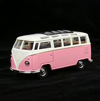 Мініатюра ретро автобус 11.2*4.8 см Рожевий