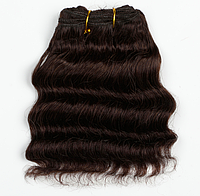 45-50 грамм Коза натуральная остевая Волна для кукольных волос длина 13-15 см Каштан