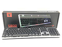 Клавиатура проводная JEDEL K500, проводная клавиатура с подсветкой, мультимедийная клавиатура для компьютера