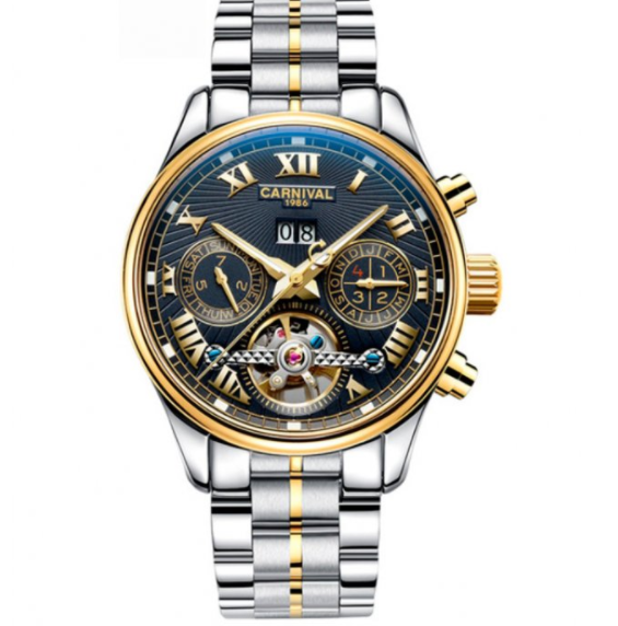 Хороший годинник наручний з металевим ремінцем, Модний кварцовий чоловічий годинник, фото 1