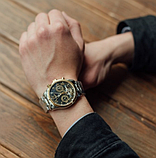 Хороший годинник наручний з металевим ремінцем, Модний кварцовий чоловічий годинник, фото 10