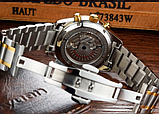 Хороший годинник наручний з металевим ремінцем, Модний кварцовий чоловічий годинник, фото 9
