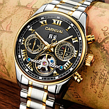 Хороший годинник наручний з металевим ремінцем, Модний кварцовий чоловічий годинник, фото 7