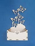 Кошик  - кашпо декоративний для квітів оригінальна маленька з метеликами, фото 2