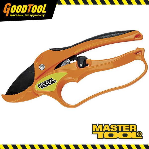 Секатор садовий з храповим механізмом 200 мм Mastertool 14-6112